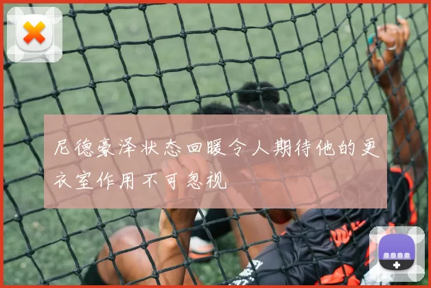 尼德豪泽状态回暖令人期待他的更衣室作用不可忽视