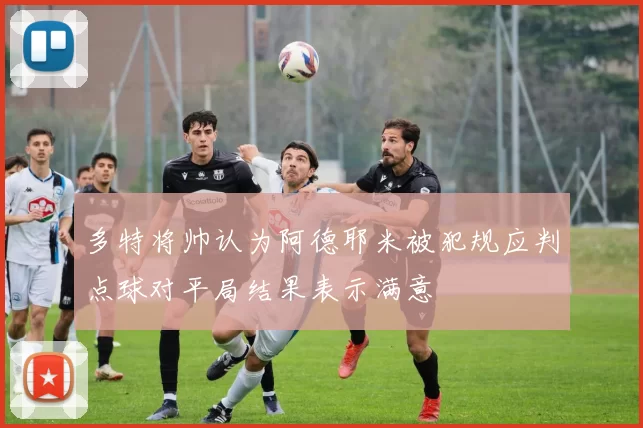 多特将帅认为阿德耶米被犯规应判点球对平局结果表示满意